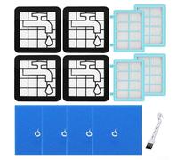 Kit de filtres de rechange pour aspirateur Power Pro Compact FC9331/09 FC9332/09 FC8010/01 FC9351 Filtre anti-allergie Filtre moteur lavable Filtre en mousse lavable Pinceau de nettoyage Protection