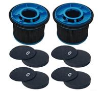 Kit de filtres de rechange pour aspirateurs sans fil autoportants Bissell PowerClean-FurGuard 280 W et FurFinder-200 W, 2 filtres, 4 tampons pré-filtrants