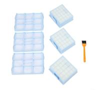 Kit de filtres de rechange pour aspirateurs Siemens VS06G VS06B VS06C VSZ3 et BSG6 BSGL3 BSGL4 comprenant 3 filtres 3 protections moteur et 1 brosse de nettoyage pour Pet H