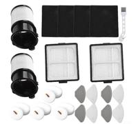 Kit de filtres de rechange pour Shark PowerDetect IP3251, IP3253 IP3124 IP3225, IP3150, 2 post-moteurs, 8 feutres en mousse, 4 tampons en carbone, brosse de nettoyage