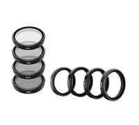 Kit de filtres d'objectif for caméra DJI Osmo Action 3/4/5 Pro, TELESIN CPL et ND8/ND16/ND32 avec Cadre en Alliage d'aluminium