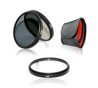 Kit de filtres d'objectif UV+CPL + ND de 67 mm - Ensemble de filtres en verre optique à revêtement multicouche - Cadre en aluminium ultra fin - Pochette de rangement en trois pièces - Densité neutre