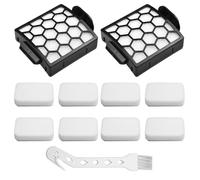 Kit de filtres en mousse et feutre avec échappement HEPA, compatible avec Shark Navigator Pet Pro ZU60 ZU62 NV255 NV150, lot de 11 pièces de rechange