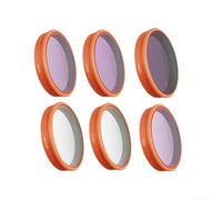 Kit de filtres en verre optique UV/CPL/NDPL/ND CPL UV,ND8,ND32,ND64 - Filtre étoilé - Filtre de nuit - Brume noire pour appareil photo DJI Action 6 - Contrôle de la lumière et anti-éblouissement