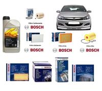 Kit de Filtres Entretien Bosch + Huile pour Opel Astra H 1.7 CDTI 74 Kw 101 HP