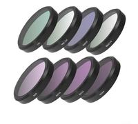 Kit de filtres ND pour DJI pour Osmo Action 6 | Filtres d'objectif en verre optique HD multi-couches avec UV CPL ND8 ND16 ND32 ND64 Star Night | Cadre en alliage d'aluminium pour caméra d'action (F)