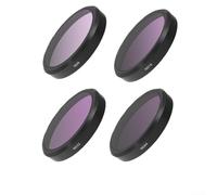 Kit de filtres ND pour DJI pour Osmo Action 6 | Filtres d'objectif en verre optique HD multi-couches avec UV CPL ND8 ND16 ND32 ND64 Star Night | Cadre en alliage d'aluminium pour caméra d'action (A)