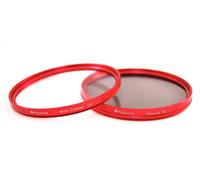 Kit De Filtres Polaroid 58Mm À Double Couche Filtre UV Et CPL Rouge