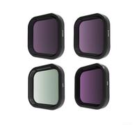 Kit de filtres pour caméra d'action - Filtres d'objectif UV ND CPL 3 en 1 compatibles avec GoPro Hero pour réduire l'éblouissement et améliorer la saturation des couleurs (4 en 1)