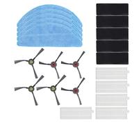 Kit de filtres pour serpillière robot nettoyeur, chiffon de vadrouille en microfibres réutilisable et brosse latérale avec filtres HEPA pour Yeedi K600, K700 et K680, verrouillage