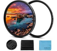 Kit de filtres universels UV CPL 52 mm Filtre polarisant circulaire avec bouchon d'objectif pour appareil photo Canon Nikon Sony Pentax Olympus Fuji 52 mm