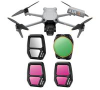 Kit de filtres UV ND CPL pour DJI Air 3S, kit ND8 ND16 ND32 ND64 UV CPL Polariseur Densité Neutre, Haute Définition Étanche Anti-buée, Vidéo 17K Ready - UV+CPL+ND(32+64)