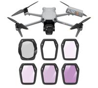 Kit de filtres UV ND/PL CPL pour DJI Air 3S, kit ND8 ND16 ND32 ND64 UV CPL Polariseur Densité Neutre, Haute Définition Étanche Anti-buée, Vidéo 4K Ready - UV+CPL+ND (8+16+32+64)