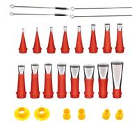 Kit de finition de calfeutrage réutilisable en acier inoxydable avec applicateur Norfolk 4 bases de connexion pour salle de bain et cuisine