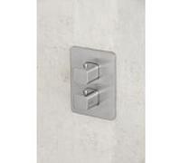 Kit de finition Herzbach Ceo 36.500550.4.14 thermostat encastré, pour 1 sortie, finition inox