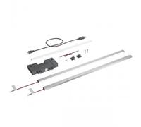 Kit de finition illumination profilé design Avantech YOU - inox - L500mm HETTICH