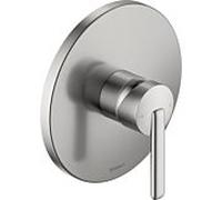 Kit de finition pour balcon Duravit BA4210010070, robinetterie de douche encastrée, 1 Verbraucher , ronde, acier inoxydable brossé
