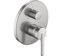 Duvarit Balcoon Mitigeur monocommandé pour douche, montage encastré, 170x200 mm, BA4210012070, Couleur: acier inoxydable brossé