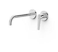 Kit de finition Tres Fuji pour robinetterie murale pour lavabo 28130022 à encastrer, bec 237 mm, chromé