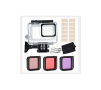 Kit de fixation 6 en 1 GoPro,etui de protection et Filtrer et insert anti-buée pour GoPro Hero7 Silver/White