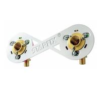 Kit de fixation a glissement pour robinetterie 15 x 21 mm Per 12 - sur cloison - Starfix ANQUIER