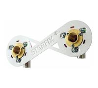 Kit de fixation a sertir pour robinetterie 15 x 21 mm Per 12 - sur cloison - Starfix 150mm ANQUIER