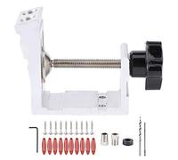 Kit de fixation à trou de poche en alliage d’aluminium, localisateur de trous obliques pour le travail du bois, outil de perçage de précision avec pince intégrée pour les cadres de