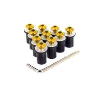 Kit De Fixation Boulons Pare-brise 5 Mm, 10 Pièces, Écrous Vis M5 Pour S1000RR S1000R HP4 S1000XR S1000 RR XR F800R(Gold)