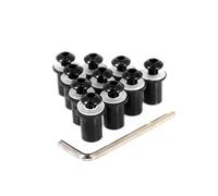 Kit De Fixation Boulons Pare-brise 5 Mm, 10 Pièces, Écrous Vis M5 Pour S1000RR S1000R HP4 S1000XR S1000 RR XR F800R(Black)