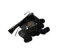 Kit de Fixation Brise-Vue - Lot de 5 Kits (26 pastilles + 4m de Fil par kit) Noir Lot de 5 Kits
