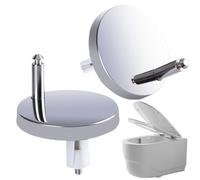 Kit de fixation de charnière de siège de toilette - 2 pièces de rechange pour dessus de toilettes - Vis et écrous de rechange pour dortoir, appartement, hôtel, salle de bain