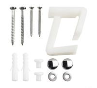 Kit de fixation de cuvette de toilette coudé au sol pour WC et bidet - Vis en acier inoxydable robuste - Kit de fixation de base sécurisé