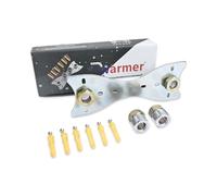 Kit de fixation de douche Wärmer System pour mitigeur de barre de douche avec connecteurs de 15x3/4 pouces