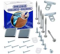 Kit de Fixation de la Façade du Meuble pour la Porte du Lave Vaisselle Encastrable avec le Code Original 00612645 00618833 00638091 pour Bosch pour Balay pour Siemens pour Neff - MONTERAL