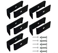 Kit de fixation de panneau en maille robuste, supports muraux en acier pour poteaux en béton, galvanisé à chaud pour clips de clôture, montage extérieur de tapis de grille