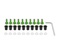 Kit De Fixation De Pare-brise Universel 10PCS Motorcycle Windscreen Fasteners Screws Motorbike Nut Complete Bolts Kit Kit de boulons