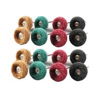 Kit de fixation de perceuse de roue de polissage abrasif non tissé de 20 pièces MultiColor