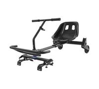 Kit de fixation de siège pour hoverboard avec 3 amortisseurs et 2 roues lumineuses - Kit de fixation pour hoverboard épais - Pour trottinette auto-équilibrée de 16,5 cm, 20,3 cm, 25,4 cm - Noir