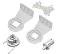 Kit de fixation de store enrouleur de qualité supérieure - Support en métal - Pièces de rechange pour tubes de 28 mm et 32 mm - Pièces de rechange pour tringles à rideaux (28 mm)