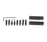 Kit de fixation d'étrier de précision pour vernier numérique - Rainures internes et externes - 8 têtes de serrage en métal - Clé réglable