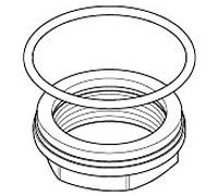 Kit de fixation Dornbracht pour évacuation. 0423100440390 PIÈCES DE RECHANGE 04231004403 M34 x 1