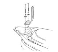 Kit De Fixation Dossier Moto SHAD PIAGGIO 400 MP3 2022-2022