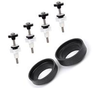 Kit de fixation efficace pour réservoir de toilette et cuvette de toilette - Fixations de réservoir de toilettes - Matériel de montage pour siège divisé - Écrou de verrouillage - Kit de fixation pour