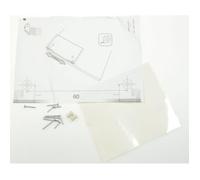 Kit de fixation façade de porte pour lave vaisselle WHIRPOOL 488000543155