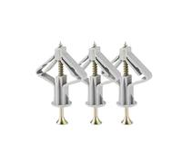 Kit De Fixation For Vis D'expansion For Plaques Plâtre, Chevilles D'ancrage For Cloisons Sèches, For Creuses, For Tuyaux, For(Gray-Butterfly,60PCS(30sets))