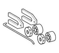 kit de fixation Geberit pour WWC-/ Bidet 597360000 Fixation latérale