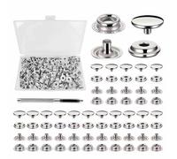 Kit De Fixation Marine | Outil de Goujon à Vis pour Toile,Kit Général de Goujon à Vis Pressé en Acier Inoxydable pour Bâche, Ponton, Marine, Voyage,