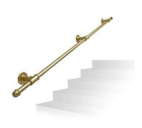 Kit de fixation murale en fer forgé pour escalier extérieur 1 m à 6 m de longueur Finition dorée 510 cm