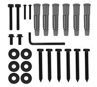 Kit de Fixation Murale pour Télévision, Forging Mount Kit de Montage Mural pour TV, avec vis pour Cheville Murale, vis M5 M6, Ancre de Béton, Accessoires Optimaux pour Support TV Mural