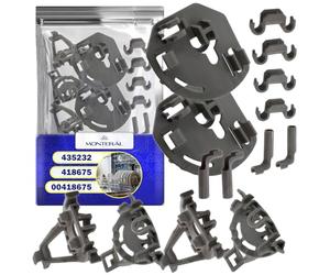 Kit de Fixation Panier Inférieur Lave Vaisselle Universel avec le Code Original 418675 00418675 pour Bosch pour Balay pour Constructa pour Siemens pour Neff - Garantie de 10 Ans - MONTERAL